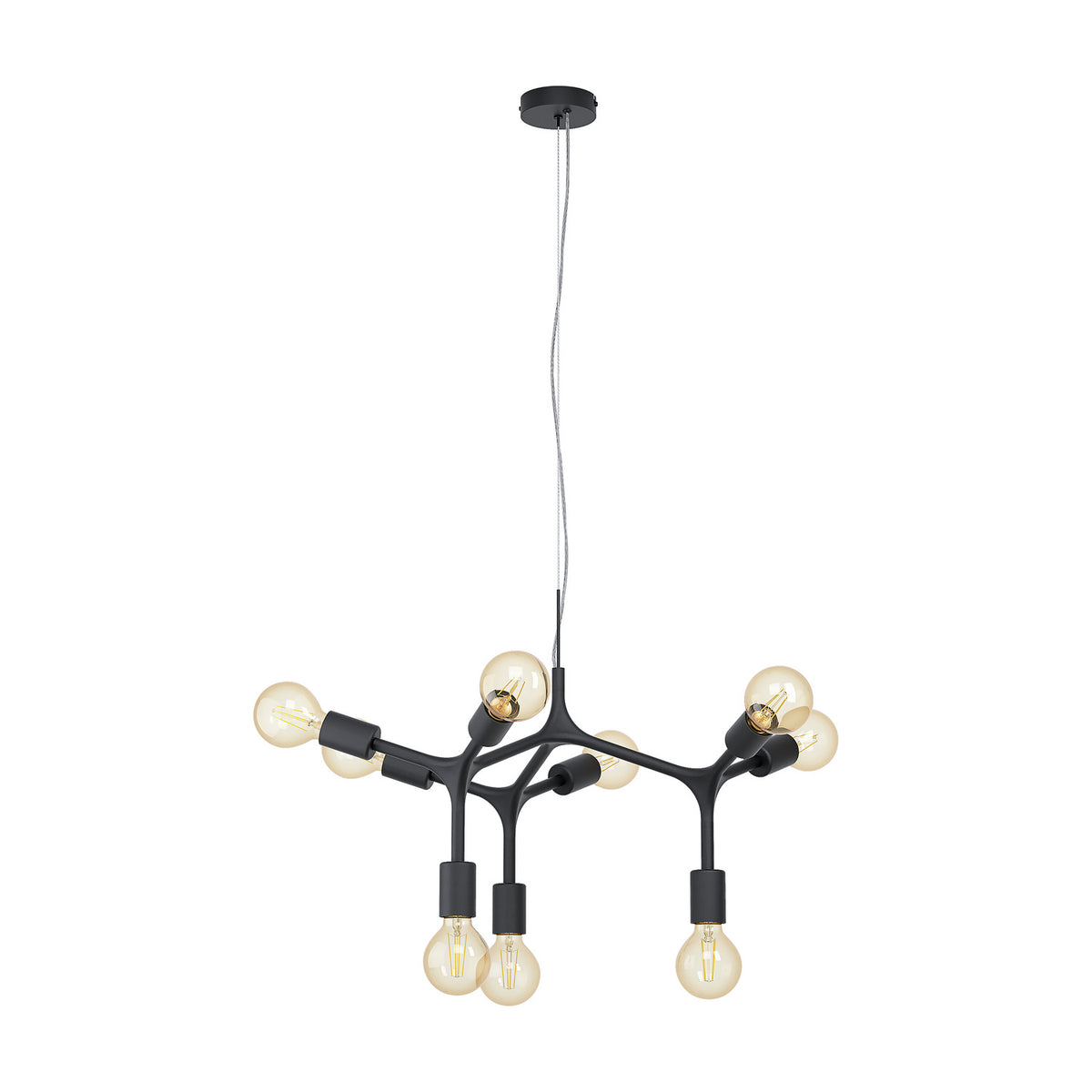 Dramenne 9 Light Pendant - Black