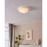 Drasmena 2 Light Flush Ceiling Light - White