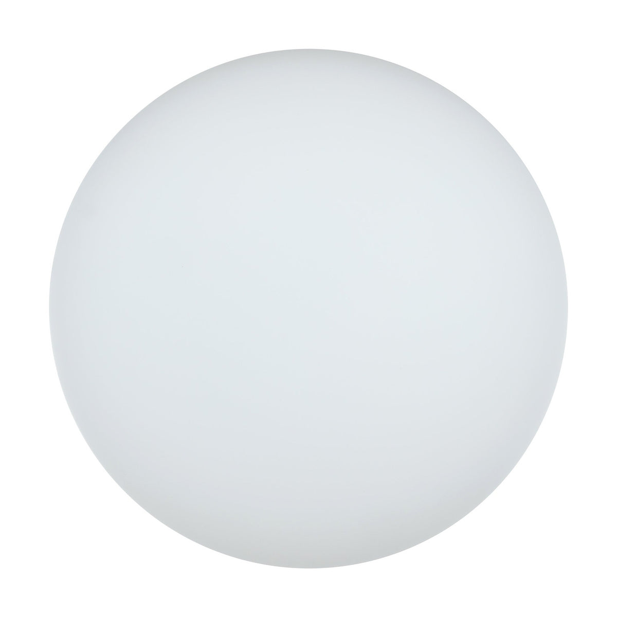 Drasmena Flush Ceiling Light 28cm in white, featuring a domed matt opal glass shade on a round steel ceiling plate, shown against a plain white background.