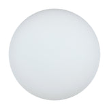 Drasmena Flush Ceiling Light 28cm in white, featuring a domed matt opal glass shade on a round steel ceiling plate, shown against a plain white background.
