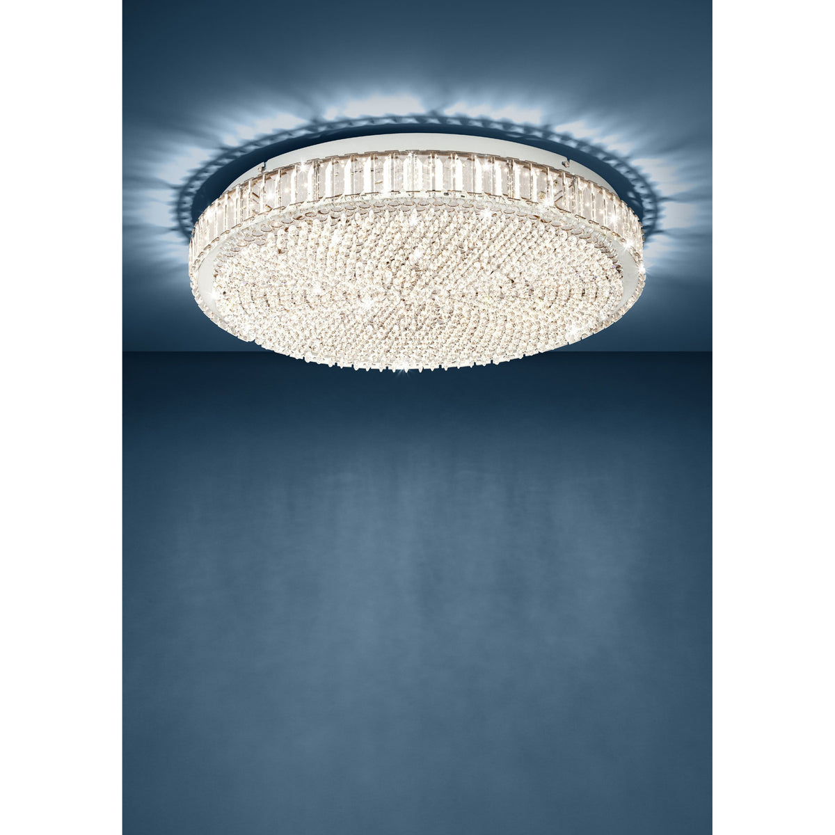 Drasvessa LED Flush Ceiling Light 60.5cm - Chrome