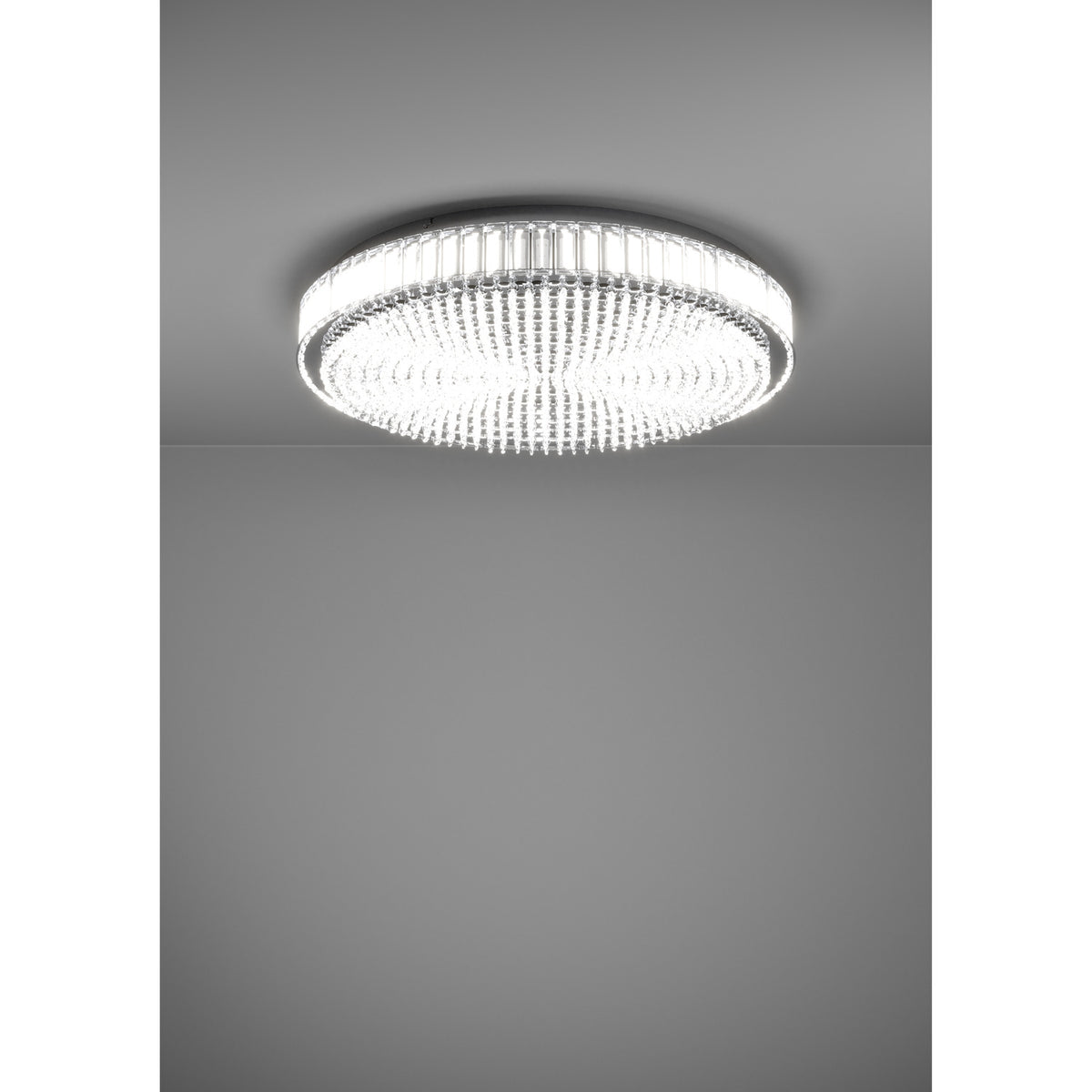 Drasvessa LED Flush Ceiling Light 60.5cm - Chrome