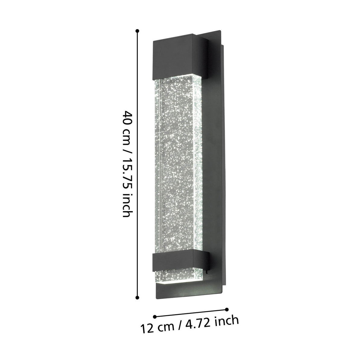 Drelbelle LED Outdoor Wall Light 40cm - Black