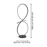 Drelvanne LED Floor Lamp - Black