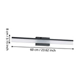 Drenvenne LED Bathroom Wall Light - Black
