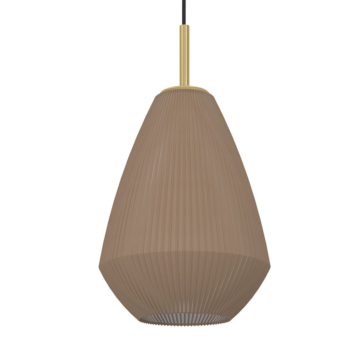 Dresessa Glass Linear Pendant Light - Brushed Brass