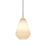 Dresessa Glass Pendant Light - Brushed Brass