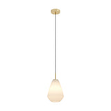 Dresessa Glass Pendant Light - Brushed Brass