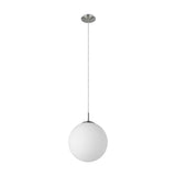 Drilvenne Glass Pendant Light 30cm - Satin Nickel