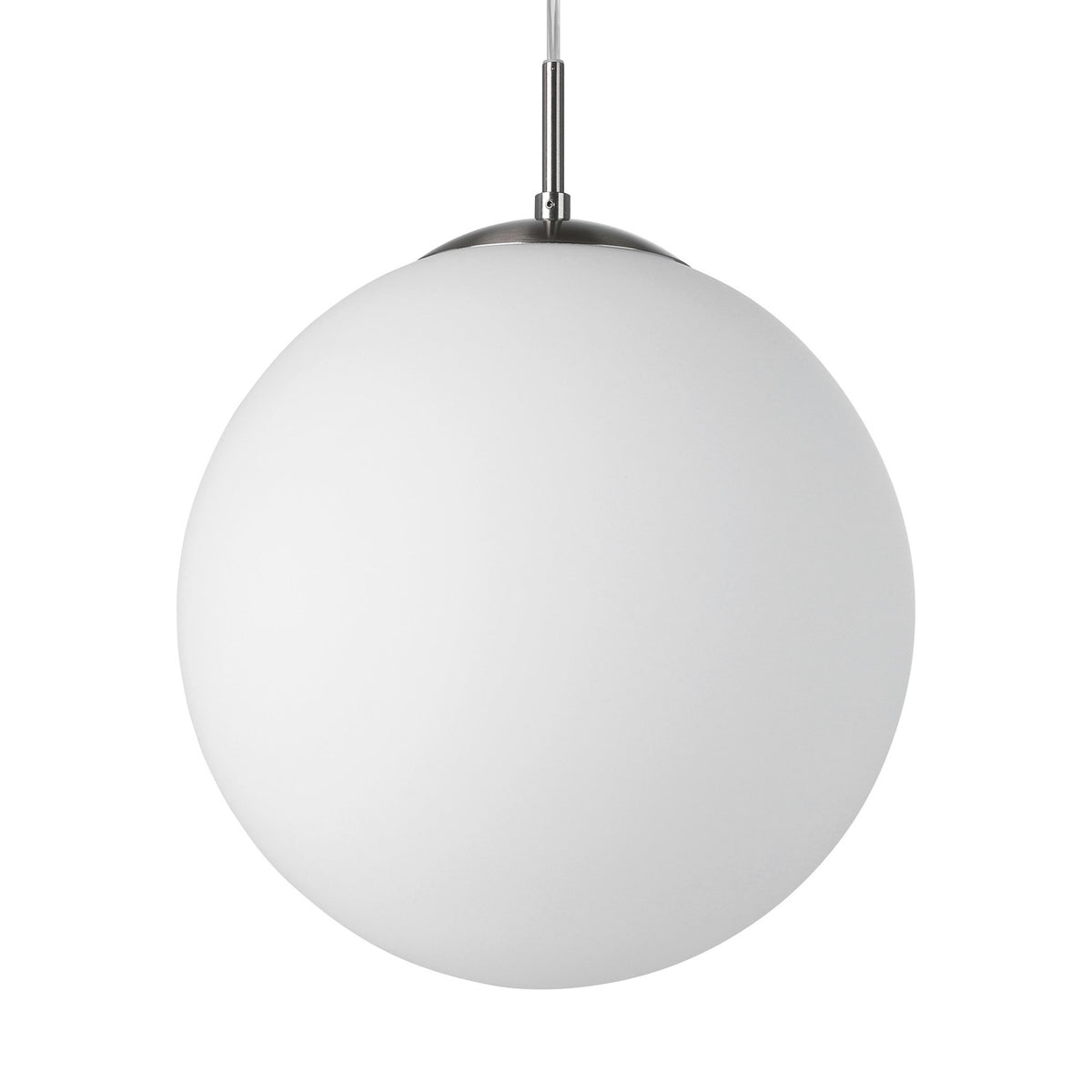 Drilvenne Glass Pendant Light 30cm - Satin Nickel