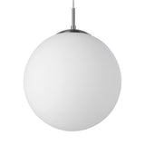 Drilvenne Glass Pendant Light 30cm - Satin Nickel
