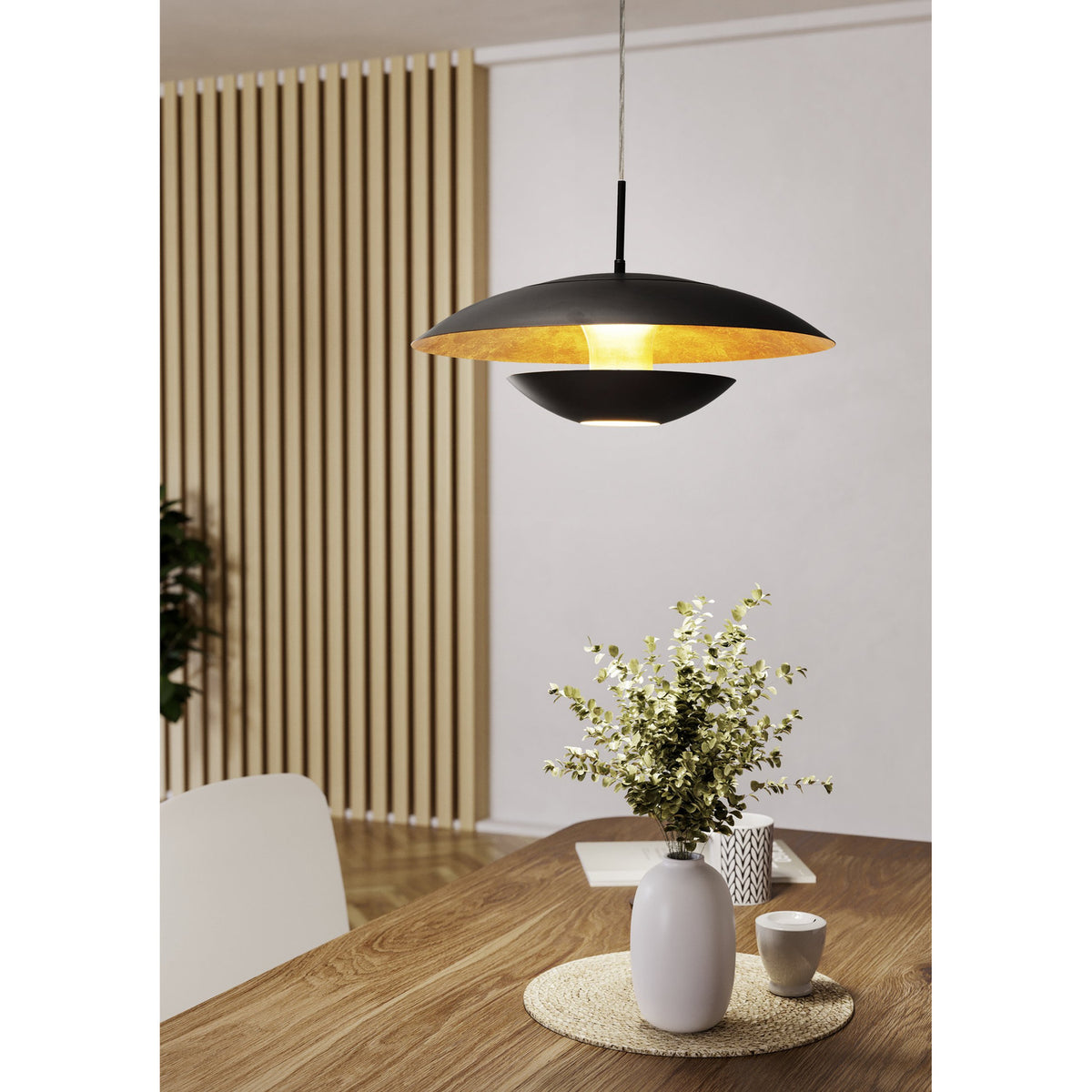 Dronvelle Pendant Light - Brown & Gold