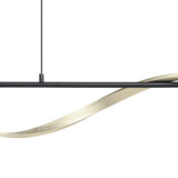 Drosmine Pendant Light - Black & Brushed Brass