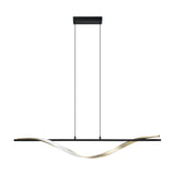 Drosmine Pendant Light - Black & Brushed Brass