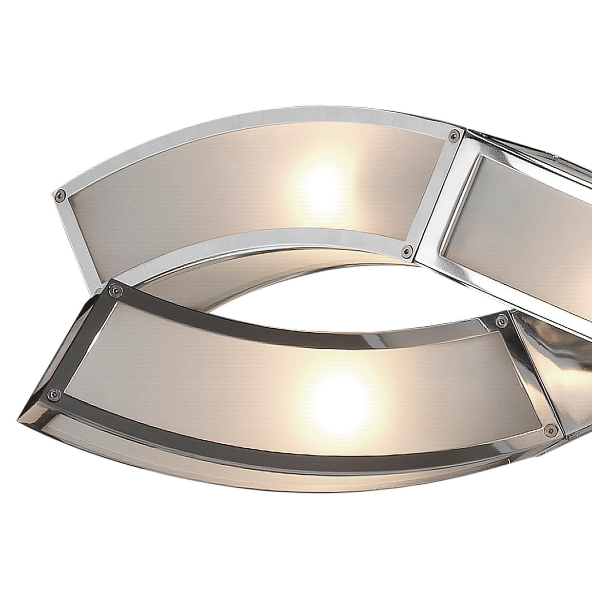 Duna 81cm 6 Light Linear Suspension Light - Polished Chrome & White