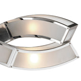 Duna 81cm 6 Light Linear Suspension Light - Polished Chrome & White