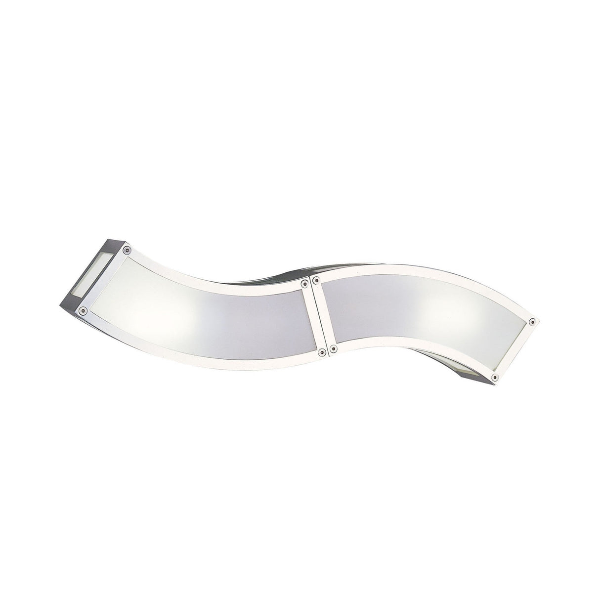Duna 2 Light Wall Light E27 - Polished Chrome