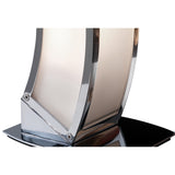Duna LED Table Lamp 15W 2700K - Polished Chrome With White Acrylic