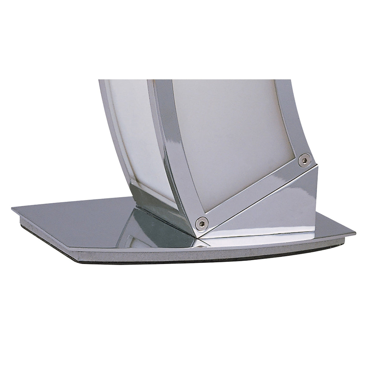 Duna 1 Light Table Lamp - Polished Chrome With White Acrylic