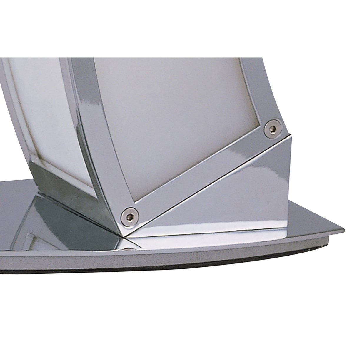 Duna 1 Light Table Lamp - Polished Chrome With White Acrylic