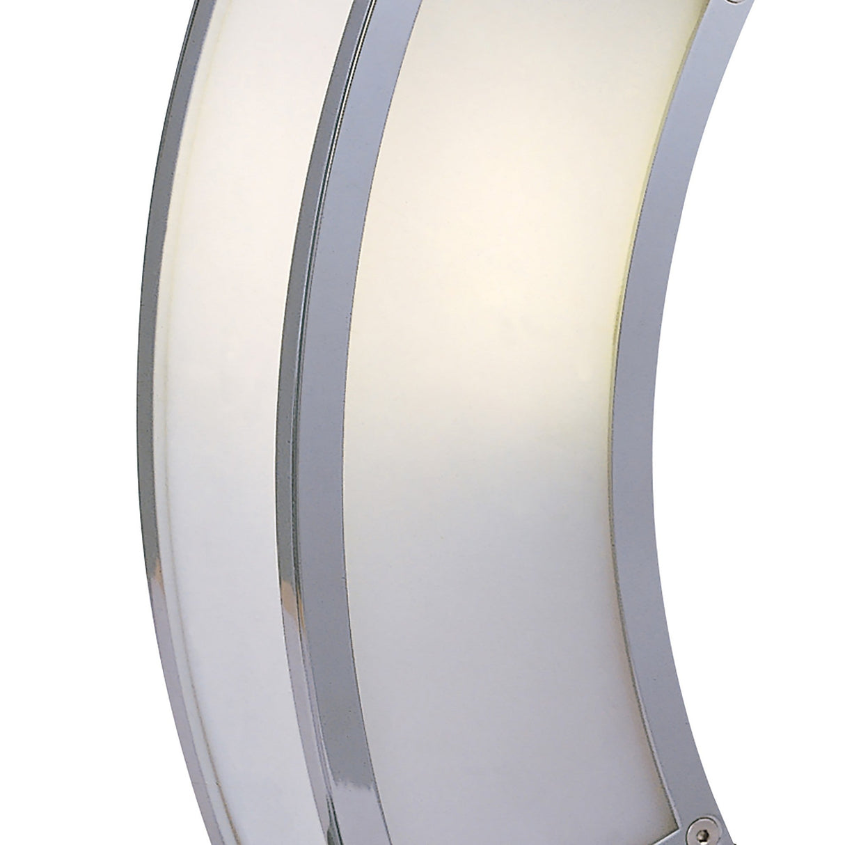 Duna 1 Light Table Lamp - Polished Chrome With White Acrylic