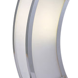 Duna 1 Light Table Lamp - Polished Chrome With White Acrylic