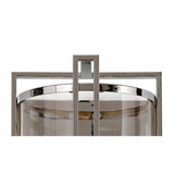 Eaton 2 Light Glass Wall Light - Polished Chrome