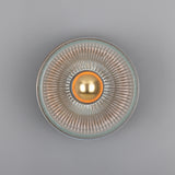 Eclipse Ribbed Glass Wall Light