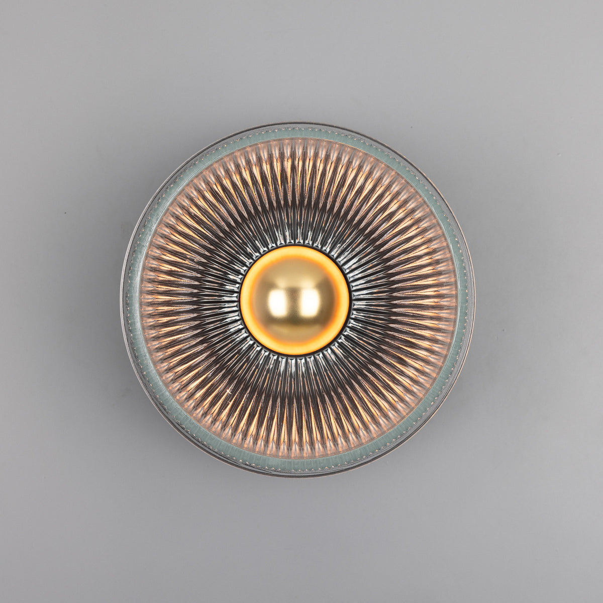 Eclipse Ribbed Glass Wall Light