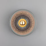 Eclipse Ribbed Glass Wall Light