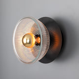 Eclipse Ribbed Glass Wall Light