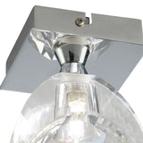 Eclipse 1 Light Semi-Flush Ceiling Light - Polished Chrome