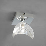 Eclipse 1 Light Semi-Flush Ceiling Light - Polished Chrome