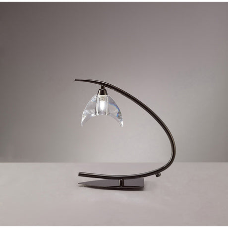 Eclipse Small 1 Light Table Lamp - Black Chrome
