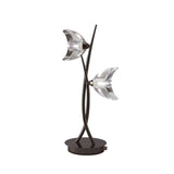 Eclipse 2 Light Table Lamp - Black Chrome