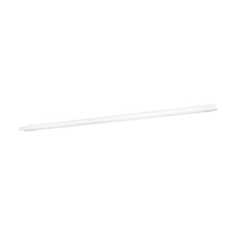 Eco LED-E 118cm LED wall light, a slim white plastic batten fixture with integrated LEDs, shown diagonally on a plain white background.