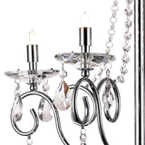 Eden 55cm 4 Light Crystal Chandelier - Polished Chrome