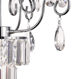 Eden 55cm 4 Light Crystal Chandelier - Polished Chrome