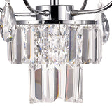 Eden 55cm 4 Light Crystal Chandelier - Polished Chrome