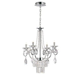 Eden 55cm 4 Light Crystal Chandelier - Polished Chrome