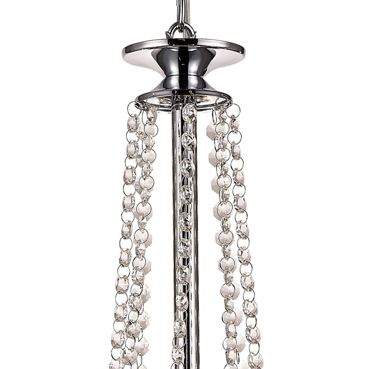 Eden 72cm 8 Light Crystal Chandelier - Polished Chrome