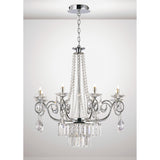 Eden 72cm 8 Light Crystal Chandelier - Polished Chrome