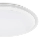 Edge Smart Large CCT Dimmable LED Flush Ceiling Light With Remote & App & Voice Control - White