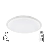 Edge Smart Large CCT Dimmable LED Flush Ceiling Light With Remote & App & Voice Control - White