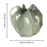Egele Ceramic Vase 19.5cm - Light Green