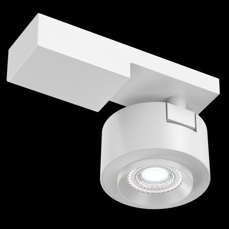 The Treo LED Single Spotlight, featuring a 13W, 4000K adjustable cylindrical design and energy-efficient lighting, is displayed against a black backdrop.