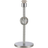 Elena 1 Light Crystal Table Lamp - Polished Chrome (Without Shade)