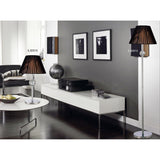 Elena 1 Light Crystal Table Lamp - Polished Chrome (Without Shade)