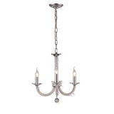 Elena 52cm 3 Light Crystal Chandelier - Polished Chrome
