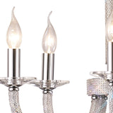 Elena 56cm 5 Light Crystal Chandelier - Polished Chrome